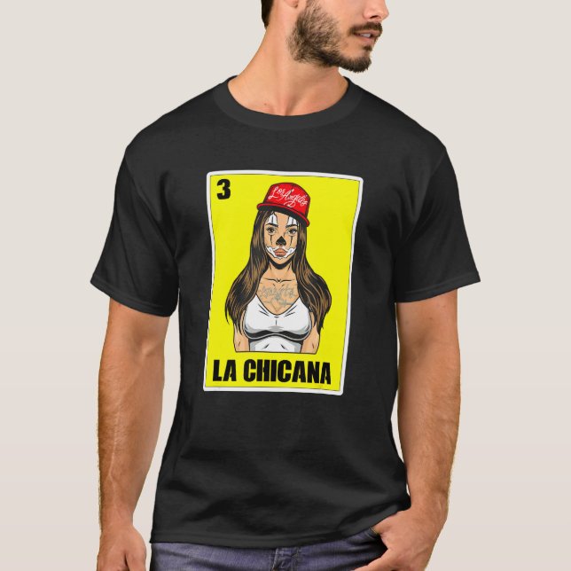 T-shirt Loterie Mexicaine Pour Femmes Usa Chingona La Chic (Devant)