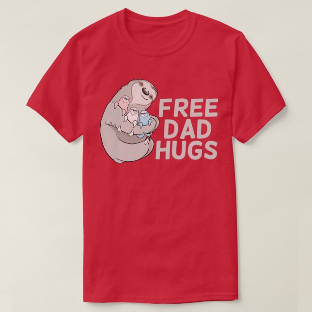 T-shirt Lothfree Dad Hugs Trans Pride (Design devant)