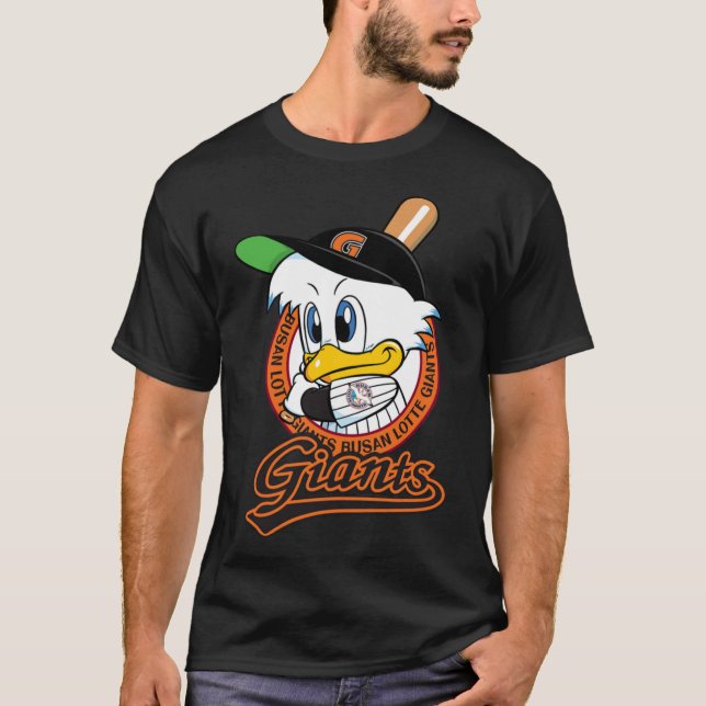 T-shirt Lotte Giants Busan KBO Logo Mascot classique T-shi (Devant)