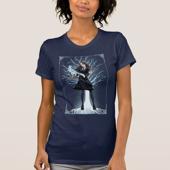 T-shirt L'Otter Patronus d'Anime Hermione Granger (Devant)