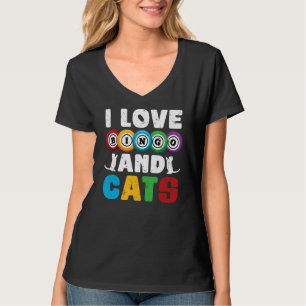 T-shirt Lotterie Chat Jeu Bingo Joueur Animaux de compagni