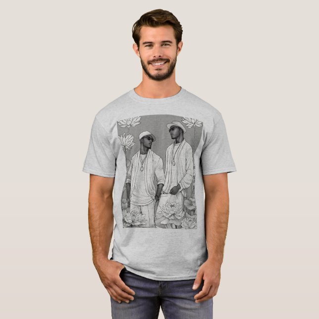 T-shirt Lotus Dreams : Des jeunes en fleurs (Devant entier)