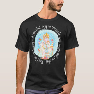T-shirt Lotus Ganesh spirituel divin yoga méditation consc