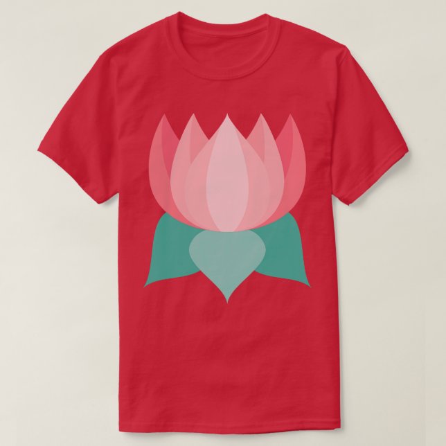 T-shirt Lotus joli et coloré (Design devant)