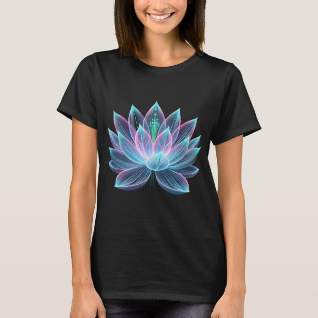 T-shirt Lotus luminescents : rayonnement florissant (Devant)