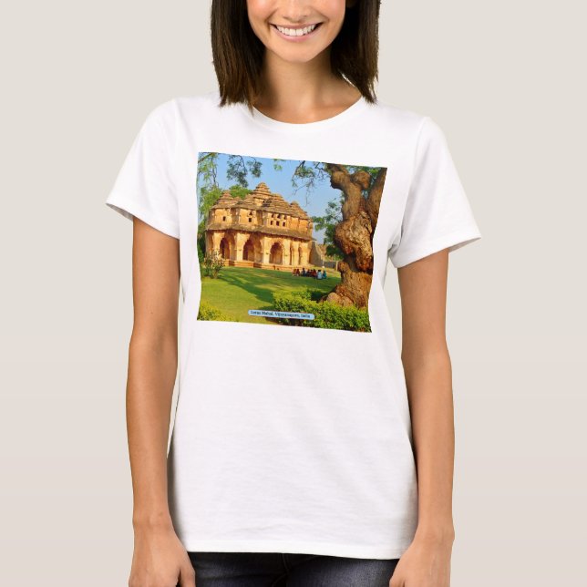 T-shirt Lotus Mahal, Vijayanagara, Inde (Devant)