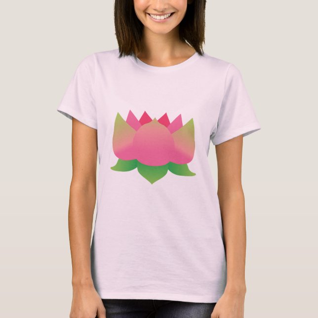 T-shirt Lotus rose (Devant)