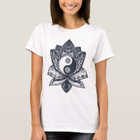 T-shirt Lotus Yin Yang, Femmes Yoga