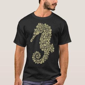 T-shirt Lou Mae Seahorse Vie marine Tee Hommes Décontracté