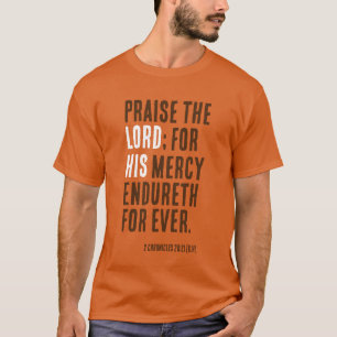T-shirt Louange Le Seigneur - Fête De L'Action De Grâce -