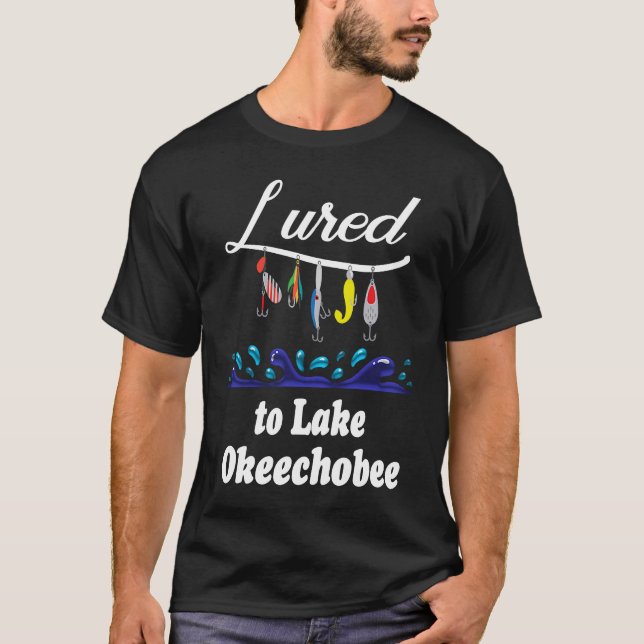 T-shirt Loué au lac Okeechobee FL Pêcheur (Devant)