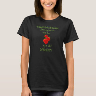 T-shirt Louer grand-mère, avec le nom de petit-enfant en o