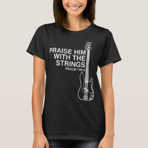 T-shirt Louez-le Christian Bass Joueur Distressed Design