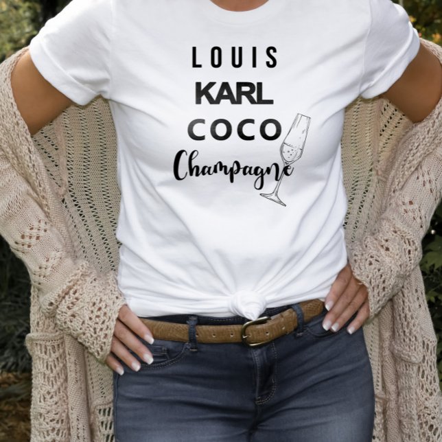 T-shirt Louis Coco Champagne Déclaration (Créateur téléchargé)