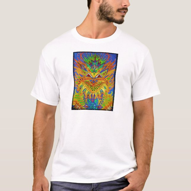 T-shirt Louis Wain - chat bleu de Paisley (Devant)