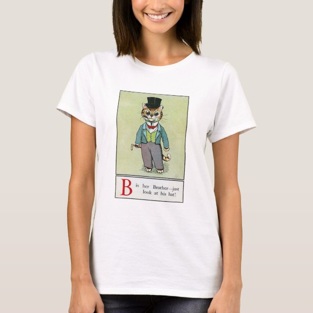 T-shirt Louis Wain, Chat Drôle (Devant)