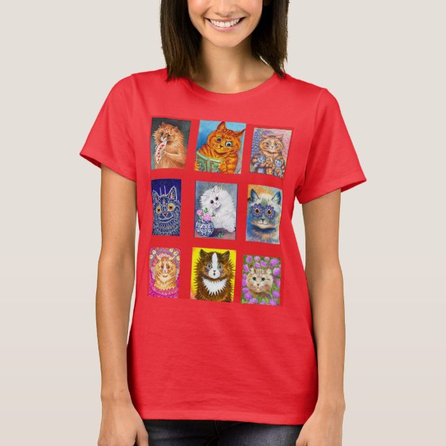 T-shirt Louis Wain, Edwardian Cats (Devant)