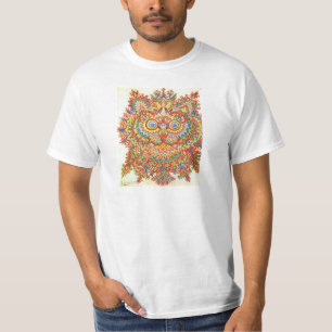 T-shirt Louis Wain Psychedelic Chat Coloré