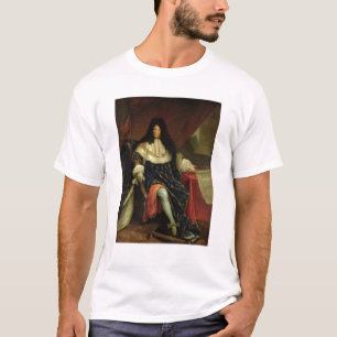 T-shirt Louis XIV tenant un plan du Maison Royale