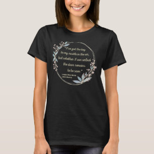 T-shirt Louisa May Alcoote Citation Jo March Key My Castle