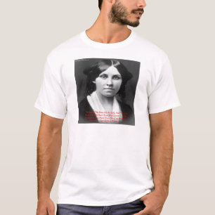 T-shirt Louisa May Alcott "L'argent est le mal" Citation d