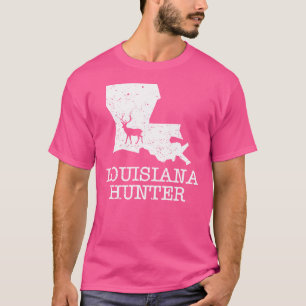 T-shirt Louisiana Hunter State Silhouette Deer Hunter