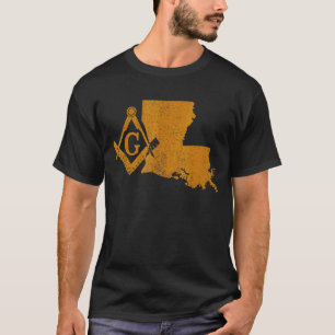 T-shirt Louisiana Masons Grand Lodge F&am La Mason Père