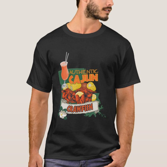 T-shirt Louisiane Authentic Cajun (Devant)
