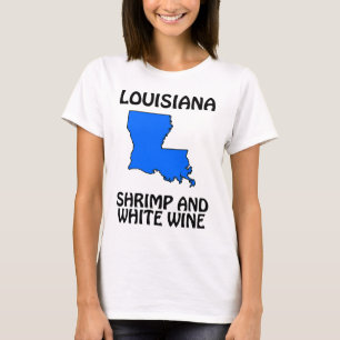 T-shirt Louisiane - Crevettes et Vin Blanc