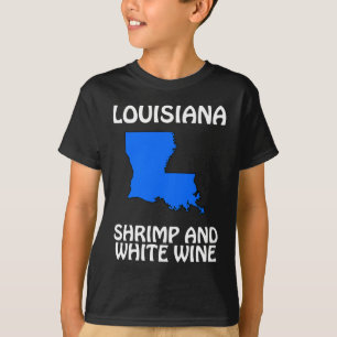 T-shirt Louisiane - Crevettes et Vin Blanc