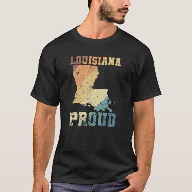 T-shirt Louisiane Fier USA Amérique (Devant)