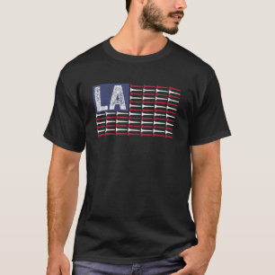 T-shirt Louisiane Home State La American Flag Patriotic Go