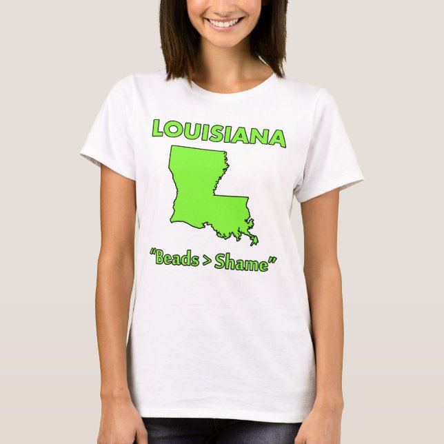 T-shirt Louisiane - Perles > Honte (Devant)