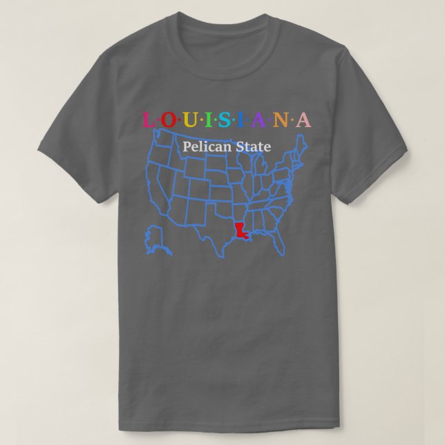 T-shirt Louisiane USA (Design devant)