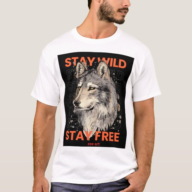 T-shirt loup (Devant)