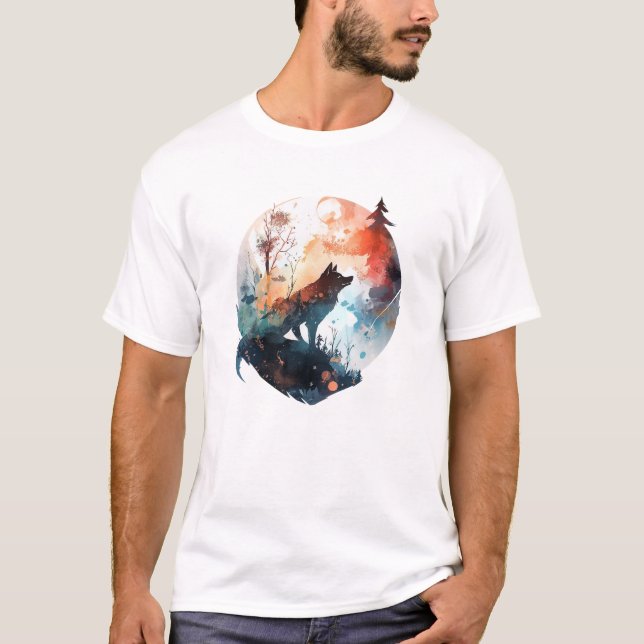 T-shirt loup (Devant)
