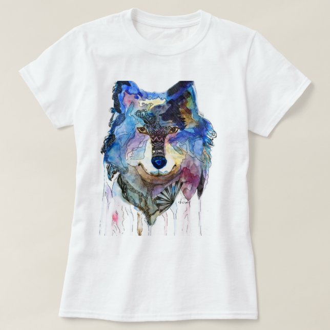 T-shirt loup (Design devant)