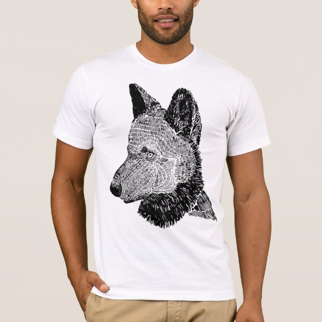 T-SHIRT LOUP (Devant)