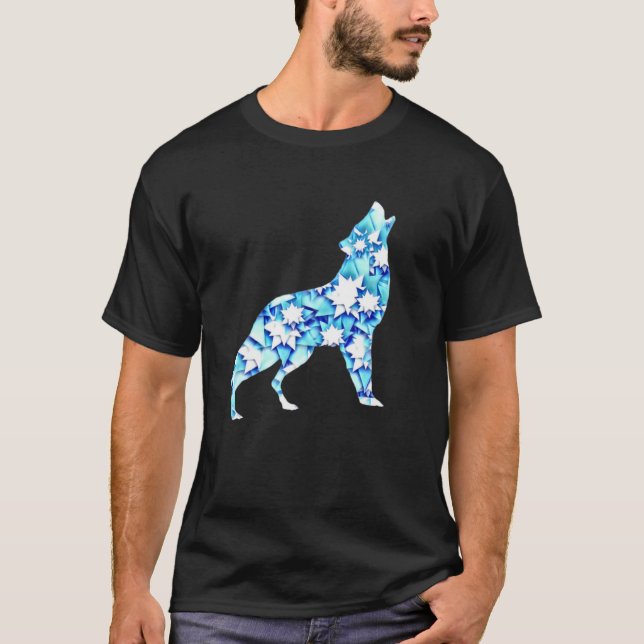 T-shirt Loup Abstrait Extraordinaire (Devant)