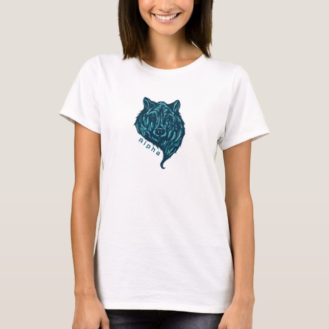 T-shirt Loup Alpha (Devant)