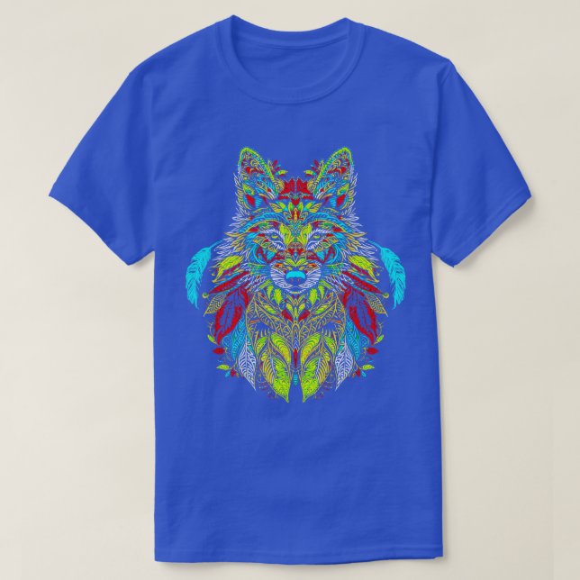 T-shirt Loup amérindien (Design devant)