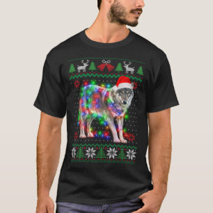T-shirt Loup animal laide sucré Noël chiot animal