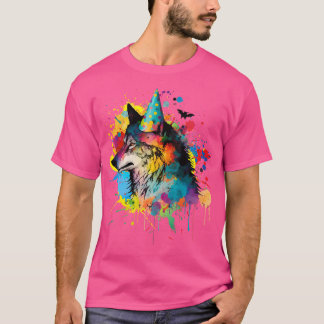 T-shirt Loup Anniversaire Casquette Thème de fête Loups Pe