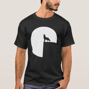 T-shirt Loup atmosphérique hurlant à la Pleine lune 1