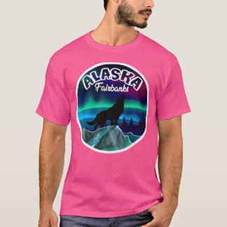 T-shirt Loup aurifère aurifère nord de Fairbanks Alaska