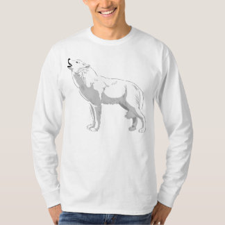T-shirt Loup blanc