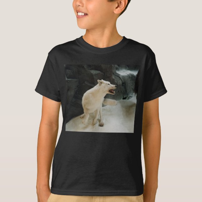 T-shirt Loup blanc (Devant)