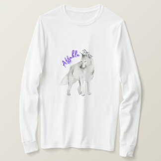 T-shirt Loup blanc affable