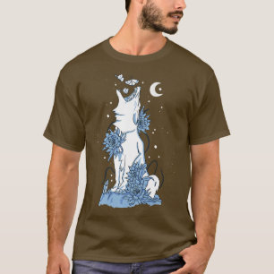 T-shirt Loup blanc de nuit hurlant