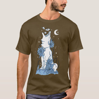 T-shirt Loup blanc de nuit hurlant